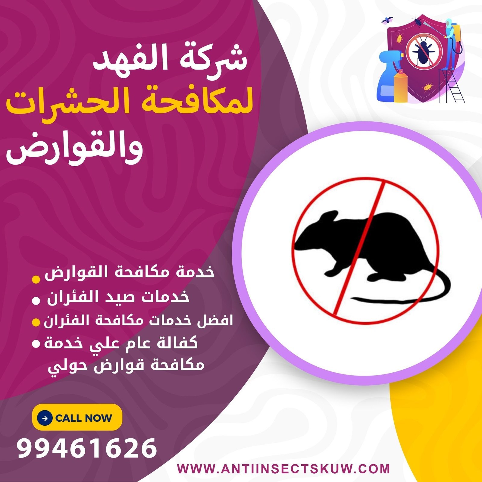 شركة مكافحة قوارض حولي