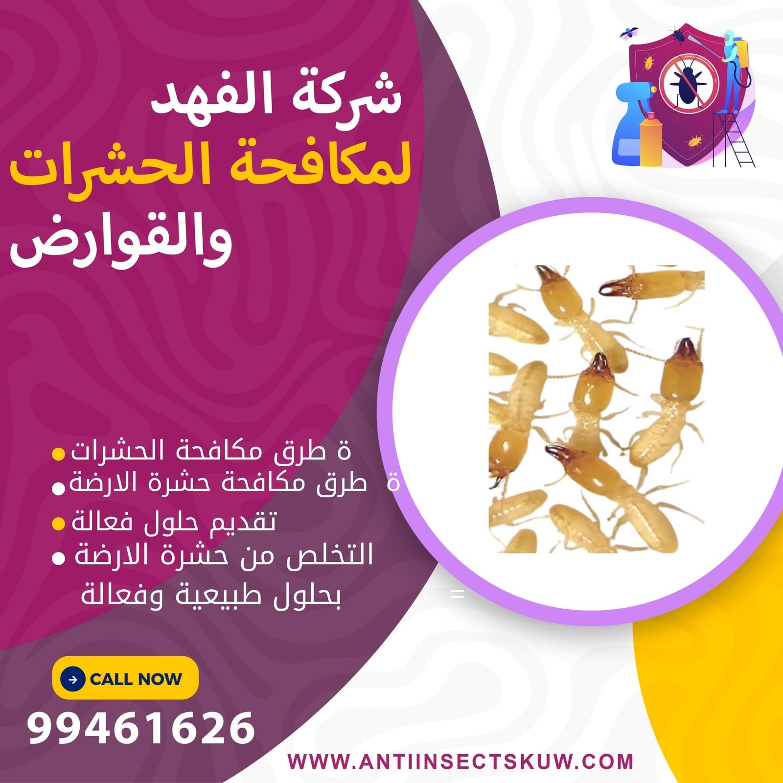 طرق مكافحة الارضة